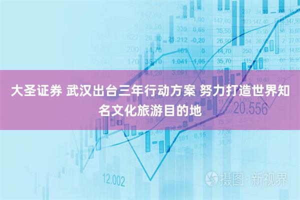 大圣证券 武汉出台三年行动方案 努力打造世界知名文化旅游目的地