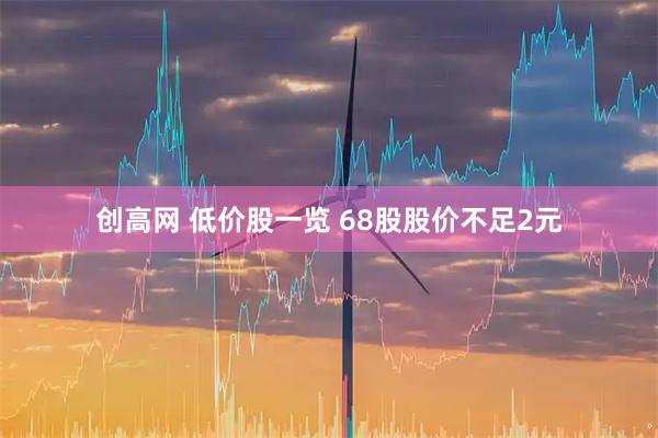 创高网 低价股一览 68股股价不足2元