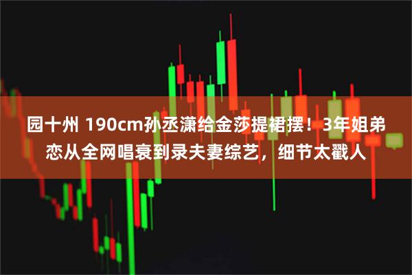 园十州 190cm孙丞潇给金莎提裙摆！3年姐弟恋从全网唱衰到录夫妻综艺，细节太戳人